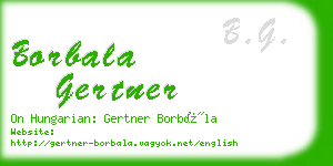 borbala gertner business card